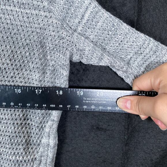 Ann Taylor Loft Womens Sweater Gray Petite Crew Neck Knitted Long Sleeve LP - Picture 6 of 12